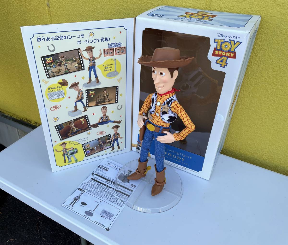 箱説付 トイ・ストーリー4 リアルポージングフィギュア ウッディ タカラトミー TOY STORY Real Posing Figure Woody バズ ピクサー_画像2