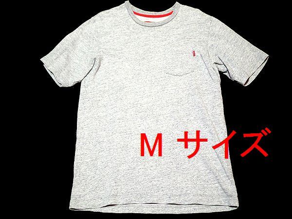 美品!! SUPREME シュプリーム S/S Pocket Tee ポケット付き 半袖Ｔシャツ ヘザーグレー サイズM 初期 古着_画像1