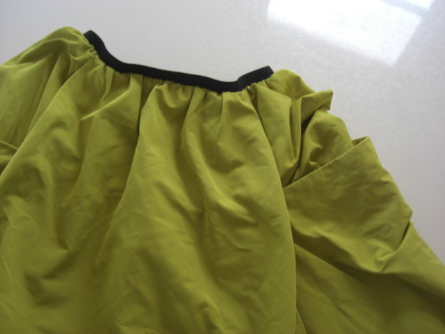  прекрасный товар Rope обе боковой карман дизайн юбка желтый зеленый 38