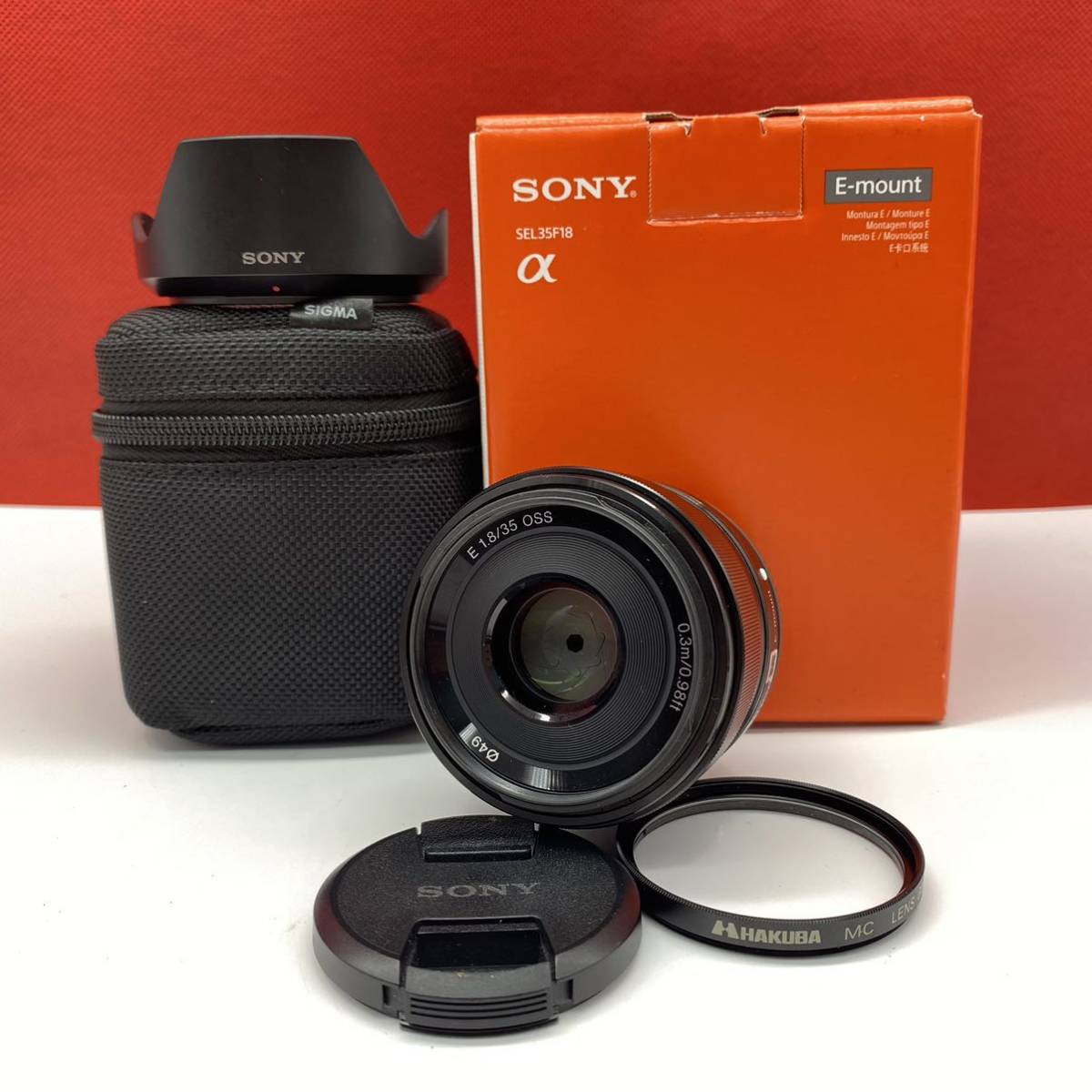 ◇A SONY α E35mm F1.8 OSS Eマウント カメラレンズ AF動作確認済