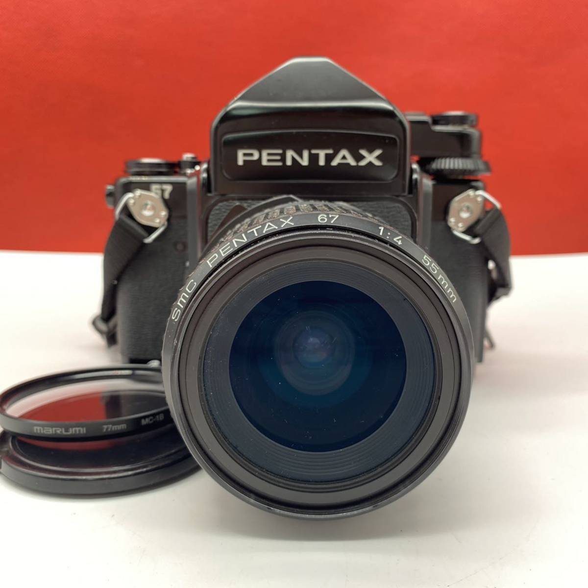 ◇B PENTAX 67 中判フィルムカメラペンタプリズムファインダーsmc