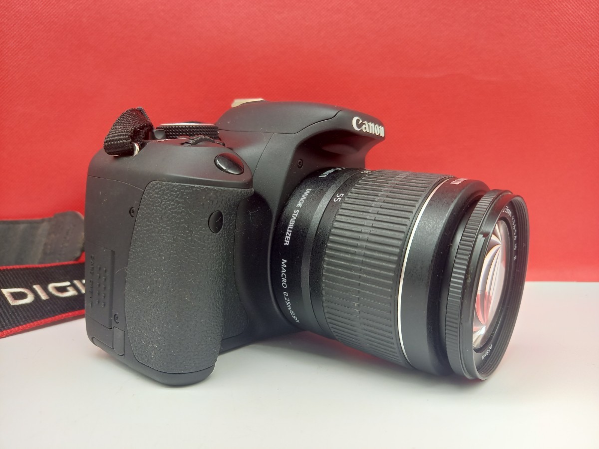 □C Canon EOS Kiss X5 ボディ EF-S 18-55mm 55-250mm レンズ 動作確認