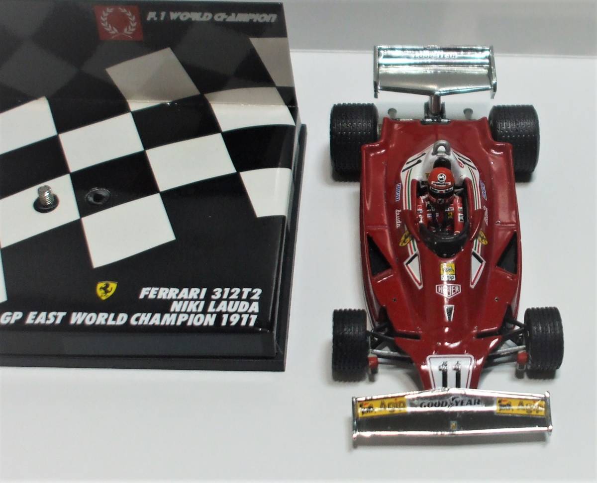 レインタイヤ☆フェラーリ 312T2 ラウダ フィギュア.PMAケース レインタイヤ☆フェラーリ 312T2 ラウダ フィギュア.PMAケース