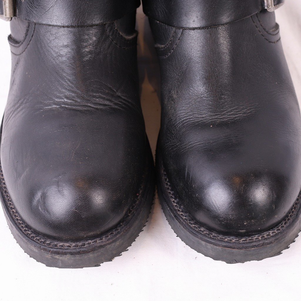 sen gong engineer boots 41 inscription / 26.5cm rank sendra steel tu black boots men's old clothes used eb1026