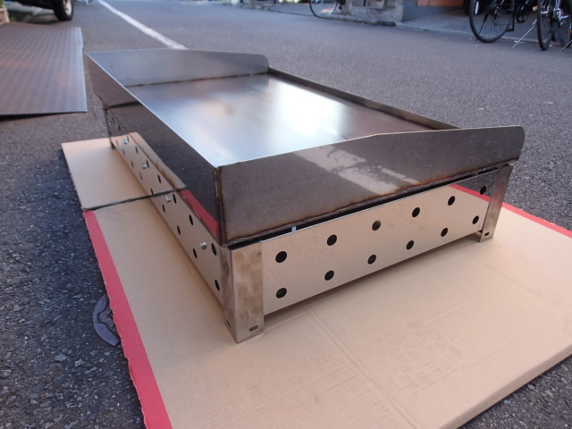  immediately successful bid new goods unused business use iron plate . vessel 900×550 grill griddle iron plate thickness 9mm LP gas okonomiyaki yakisoba steak etc. gas teppanyaki 