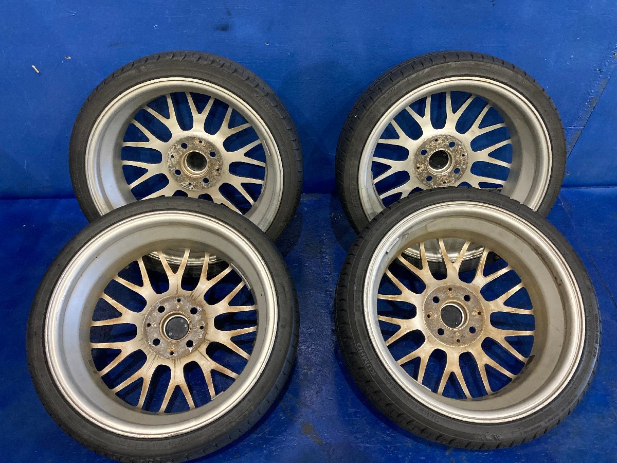 ◇BBS RG-F RG517 16インチ 5.5J オフセット+45 4穴 PCD100 4本セット タイヤ付き 165/40R16 タント N-BOX ムーブ ワゴンR 希少 レア_画像10