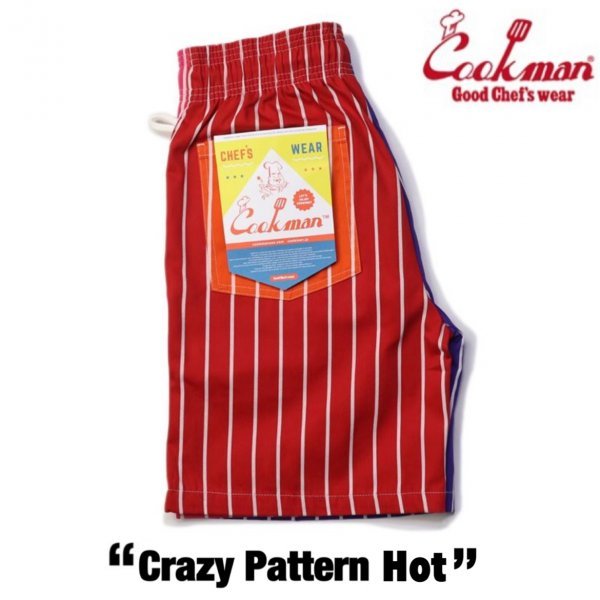 送料0 【COOKMAN】クックマン Chef Pants Short シェフパンツ ショート Crazy Pattern Hot 231-11919 -XL マルチカラー ハーフパンツ LA_画像2
