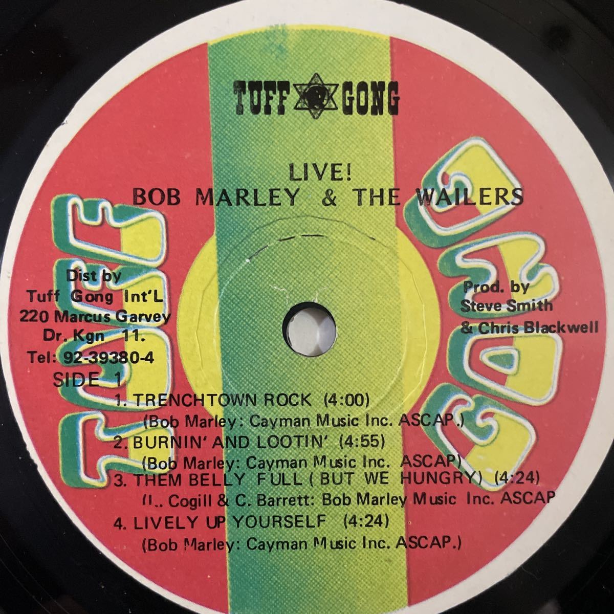 レゲエ　BOB MARLEY AND THE WAILERS LIVE! レコード_画像5