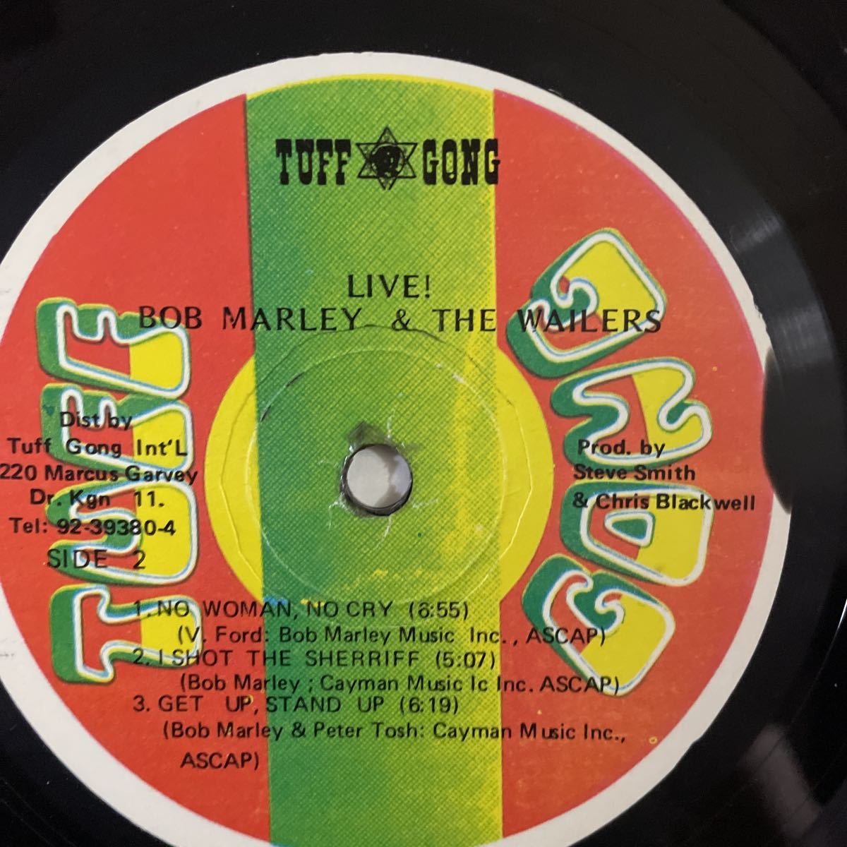 レゲエ　BOB MARLEY AND THE WAILERS LIVE! レコード_画像6