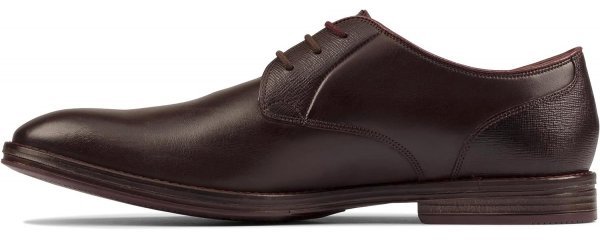 送料無料 CLARKS 26.5cm プレーン チップ ビジネス ダーク ブラウン レースアップ レザー オフィス スニーカー サンダル ブーツ XXX117_画像6