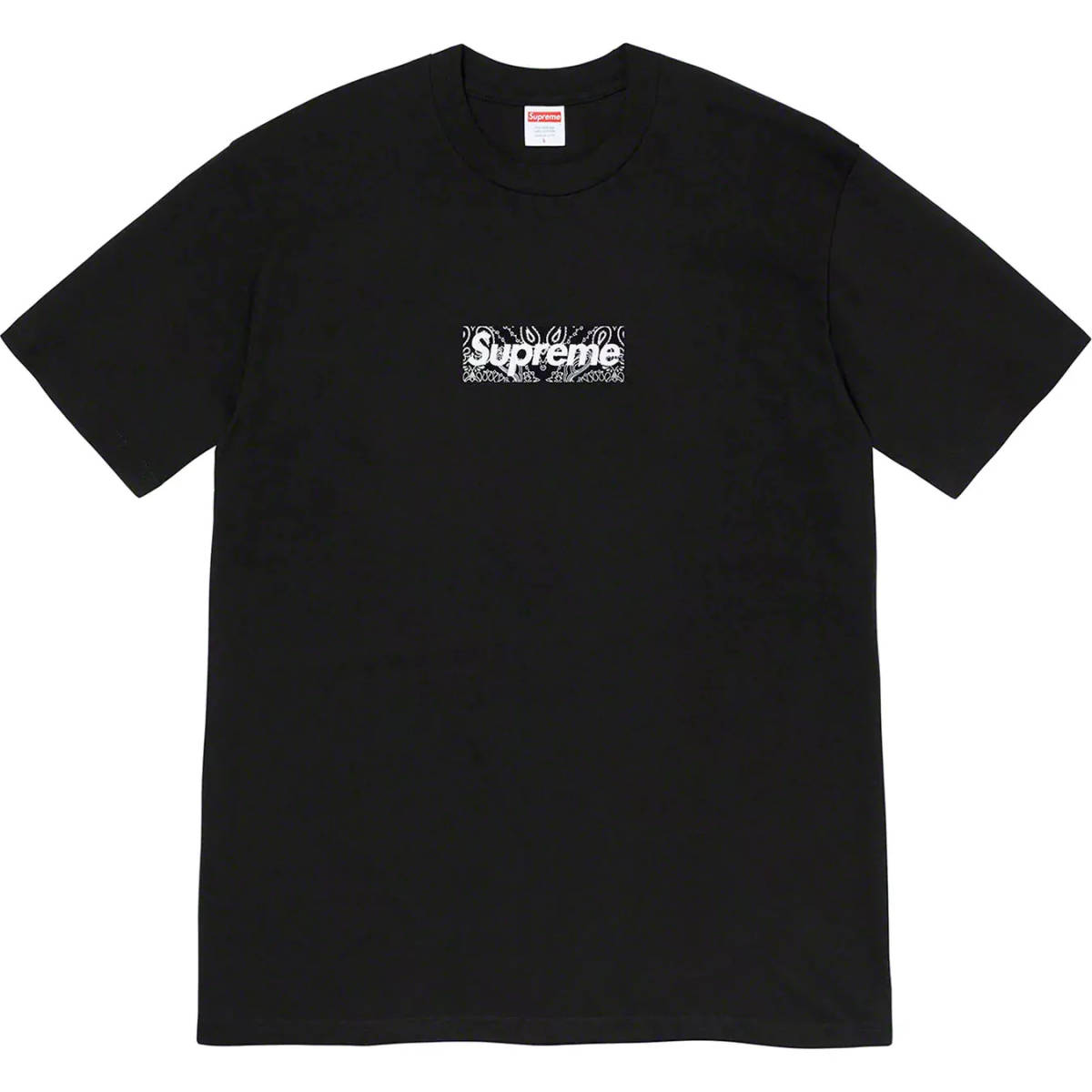 最も  【国内正規新品S】19AW Supreme Bandana Box Logo Tee Small Black 19FW シュプリーム バンダナ ボックス ロゴ ブラック 黒 Tシャツ Sサイズ以下