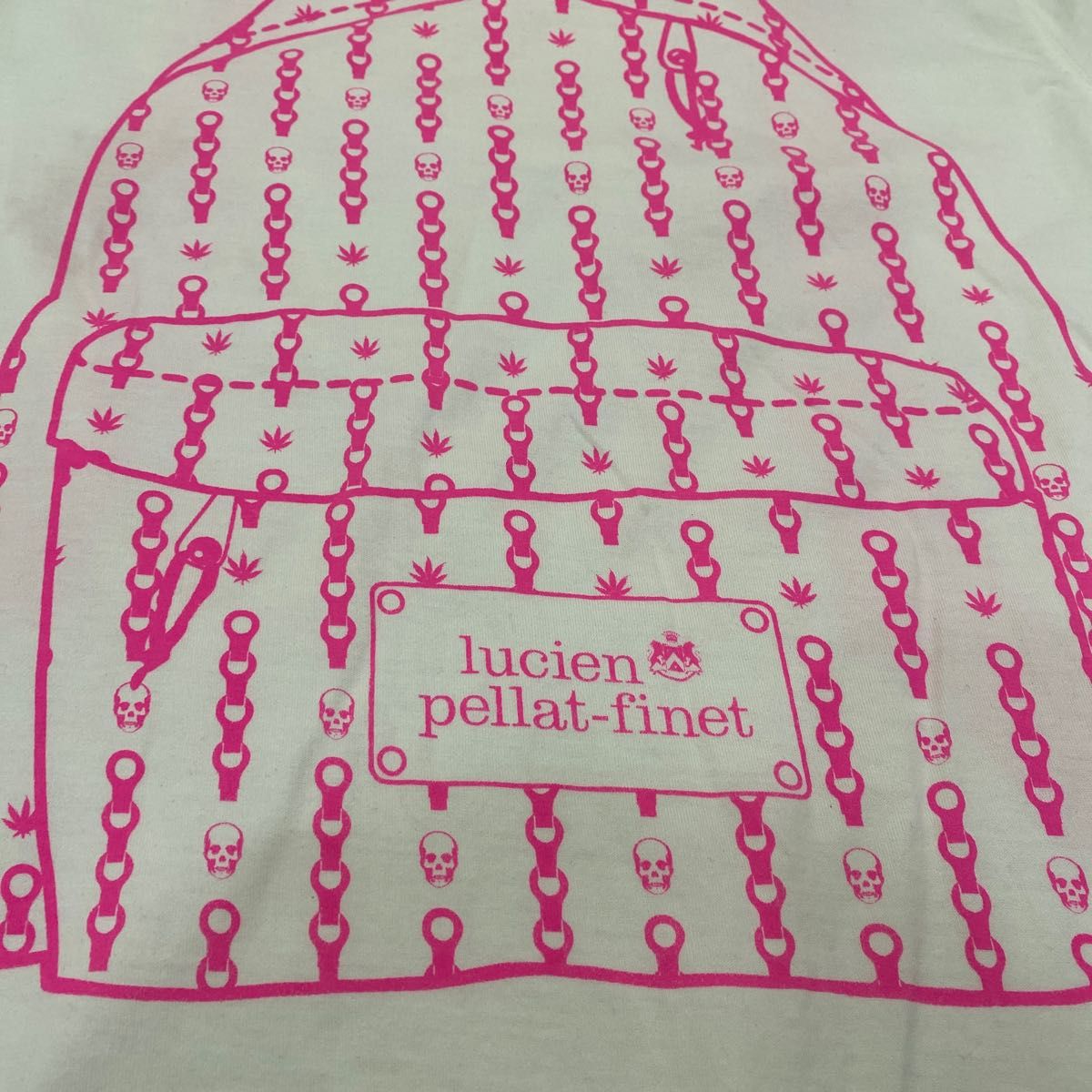 ルシアンペラフィネlucien pellat-finetスカルロゴTシャツ