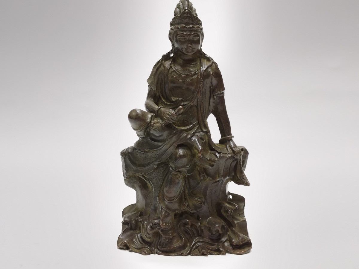 仏教美術 観音菩薩 観音菩薩座像 中国美術 仏具 置物 | JChere雅虎拍卖代购