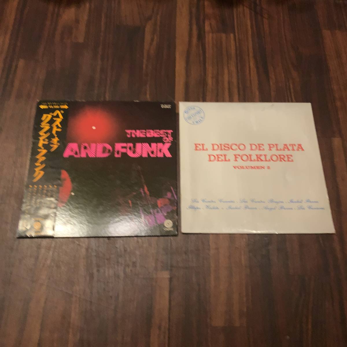 中古洋楽LPレコード2枚セット EL DISCO DE PLATA DEL FOLKLORE VOLUMEN2 ベスト・オブ グランド・ファンク GRAND FUNK_画像1