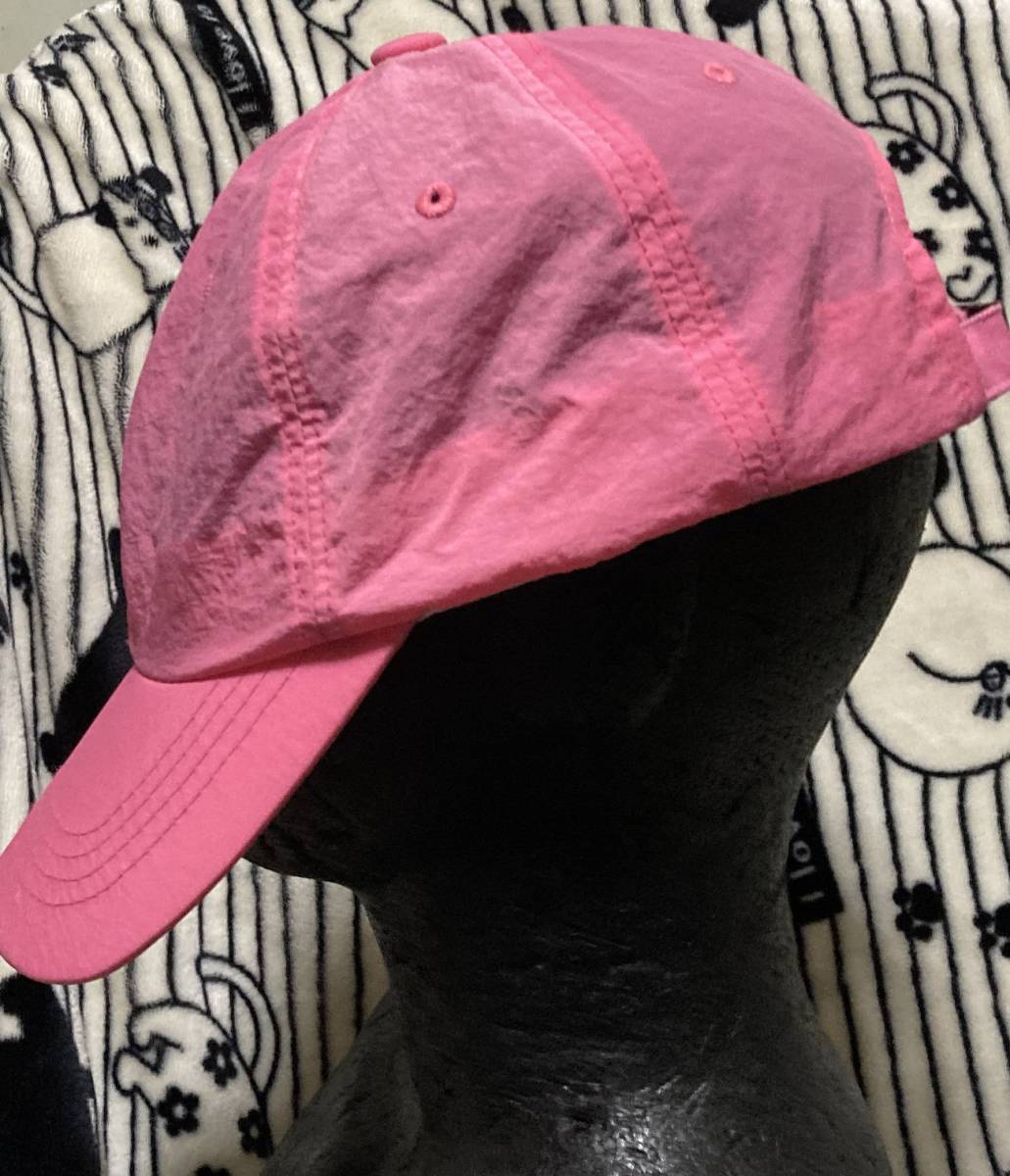 10　猛暑に、ウォーキングにオススメ♪ランニングキャップ/明るいピンク色で特に女性にピッタリ♪スナップバック帽子CAP/フリーサイズ_画像2