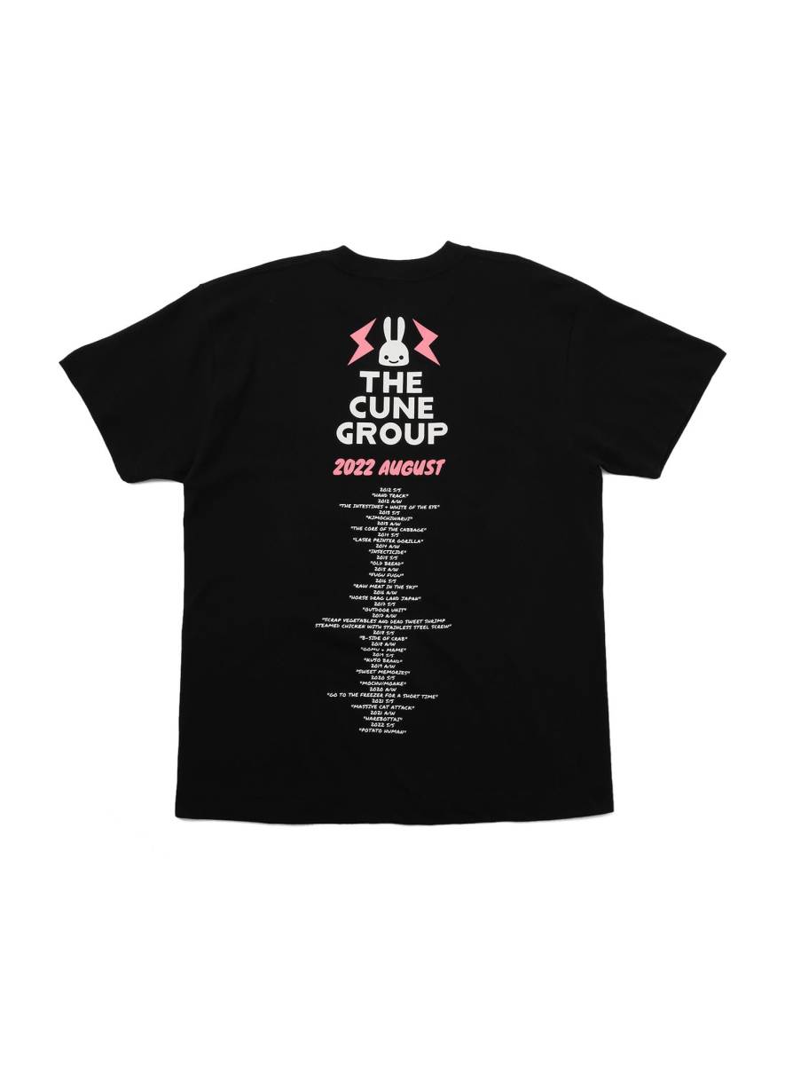 新品タグ付!!LIVEやフェス参加にオススメ♪[CUNE キューン]超希少なLサイズ/Tシャツ[The Cune Group Tシャツ]黒カラー/男女OK_画像2