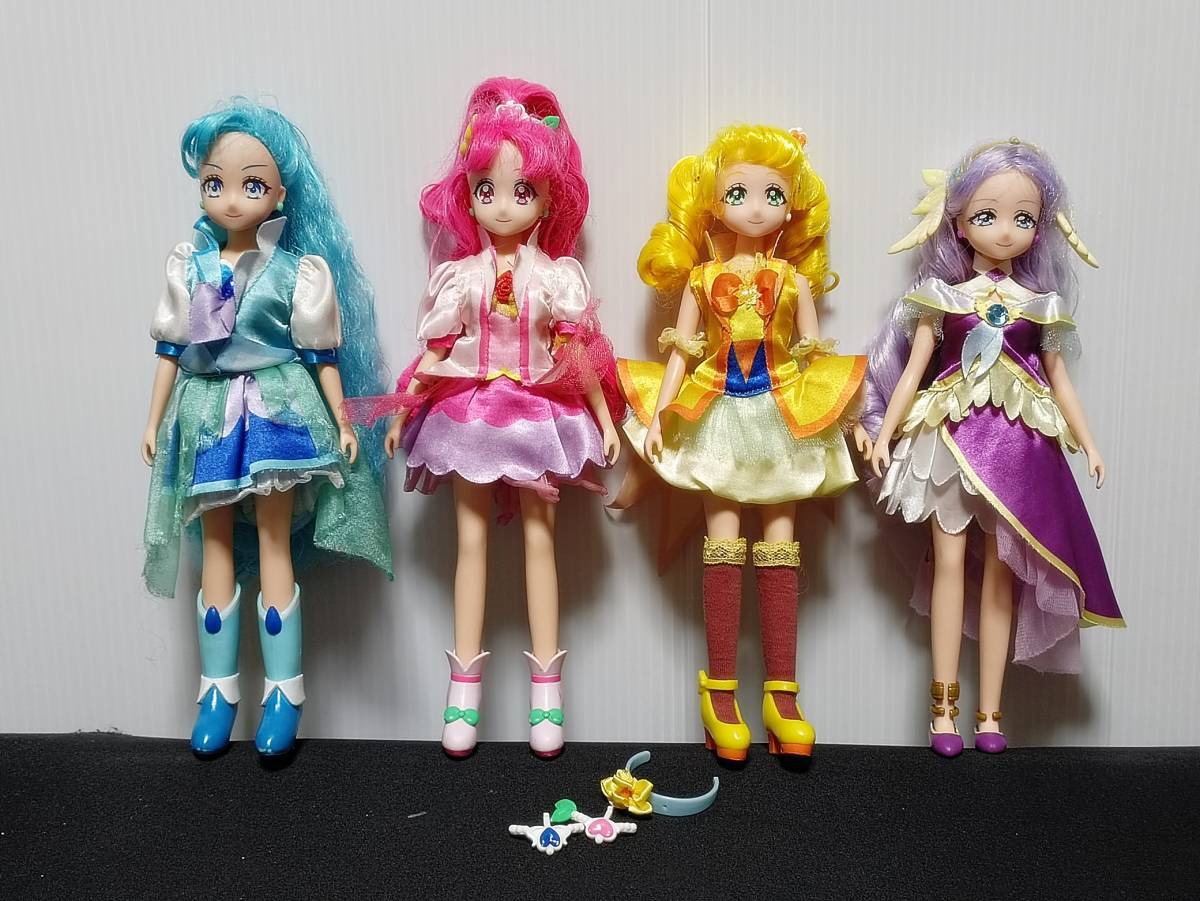 ヒーリングっどプリキュアプリキュアスタイルキュアグレース/キュアフォンテーヌ キュアスパークル/キュアアース人形フィギュア_画像1