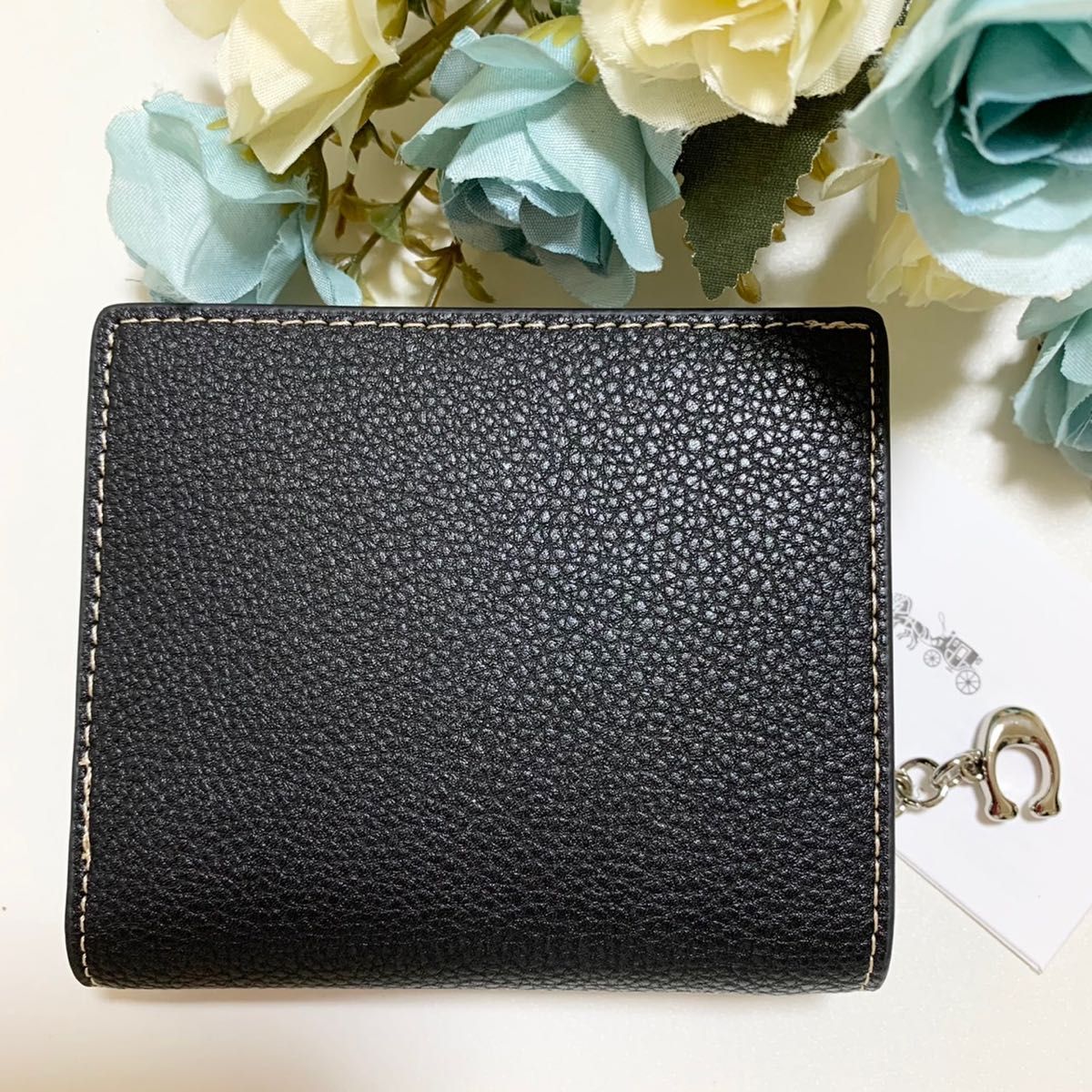 【新品未使用】COACH スナップ ウォレット・ハッピー ドッグ 二つ折り財布 コーチ 財布