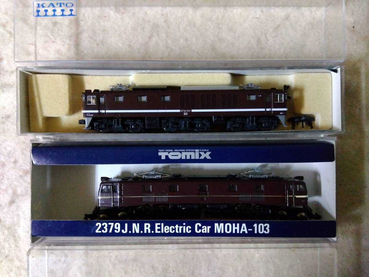 NゲージKATO 3023-3 EF64-1001 茶&TOMIX EF58 茶電気機関車2両セット