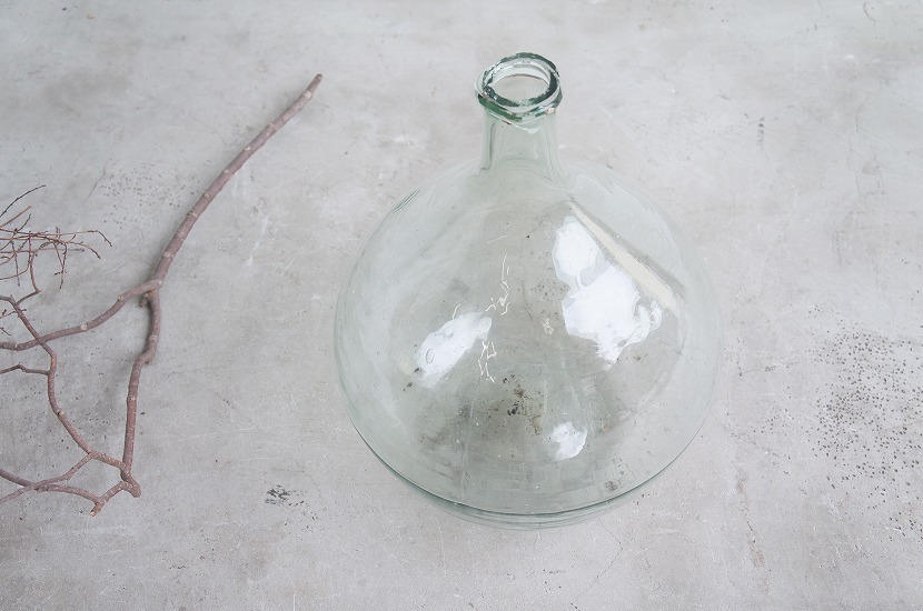  France antique glass bottle c/temi John bottle / glass vase / glass bottle / water bottle / transportation for bin / wine bin / watch stem /antique/vintage