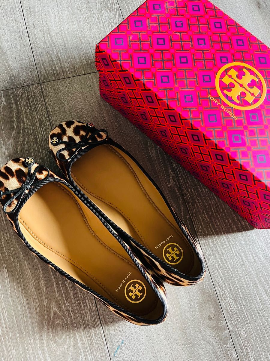 TORY BURCH レオパード柄バレエシューズ 極美品|PayPayフリマ