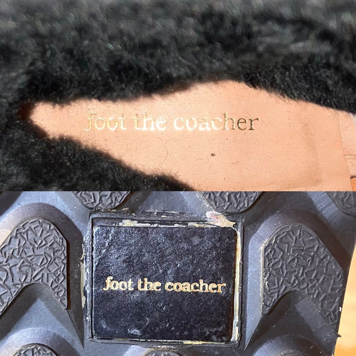 FOOT THE COACHER フットザコーチャー エンジニアブーツ バイカー 27.5-28cm ブラック 竹ヶ原敏之介 authentic shoe ファー インナーボア_画像10