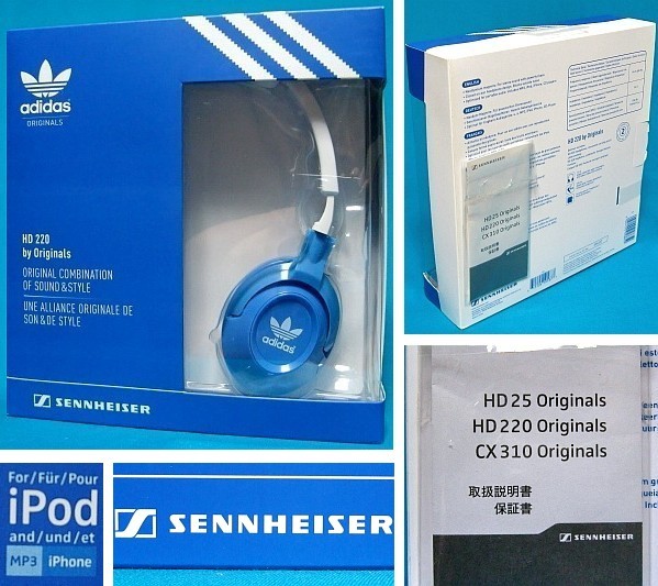 新品未開封 送込★adidas Originals アディダス オリジナルス x SENNHEISER ゼンハイザー★別注コラボ ヘッドホン 特製ポーチ付 国内正規品_画像9