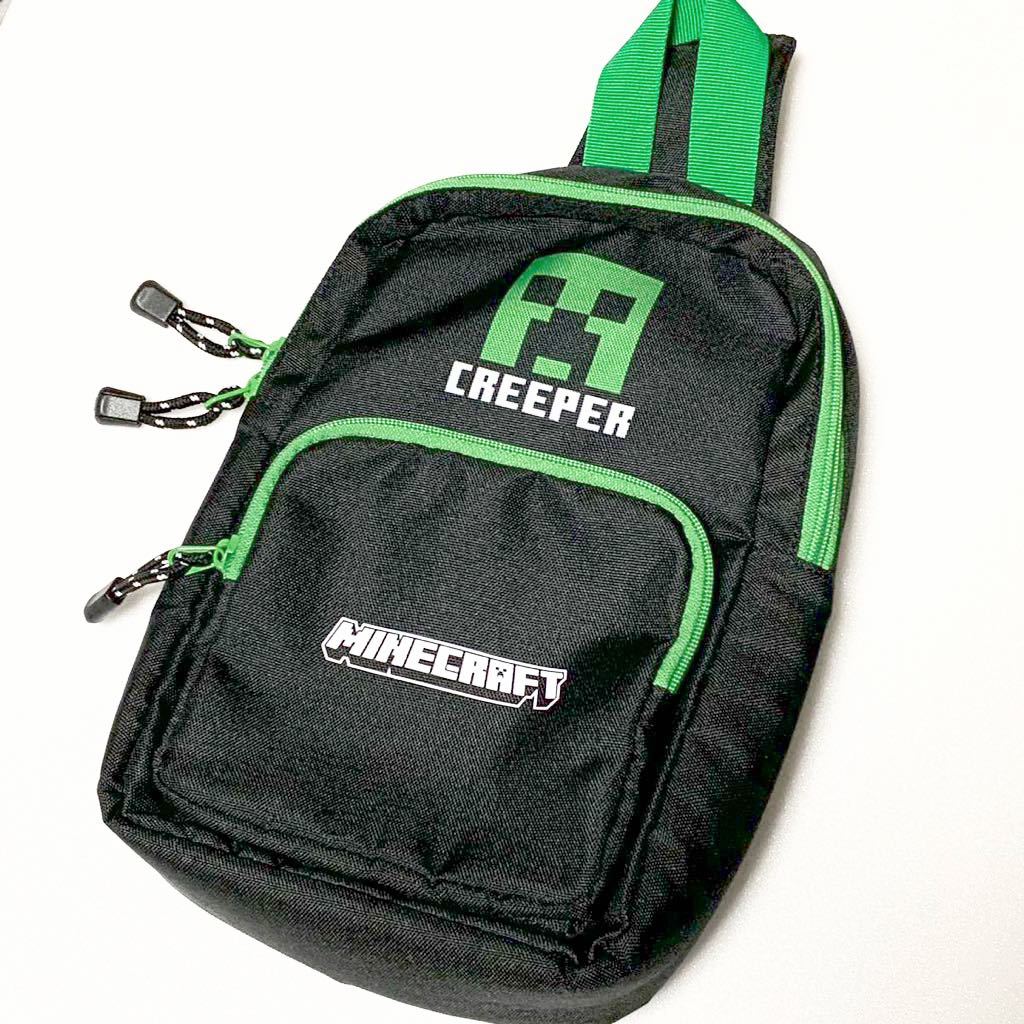  my n craft shoulder bag creeper pattern black × green Micra Kids body bag [MINECRAFT/CREEPER/BAG]