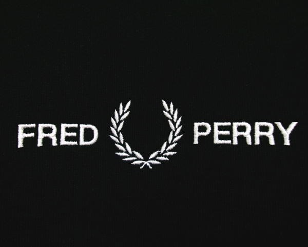 新品★FRED PERRY フレッドペリー★スウェットシャツ★トレーナー★UK6★ブラック★ロゴ_画像4