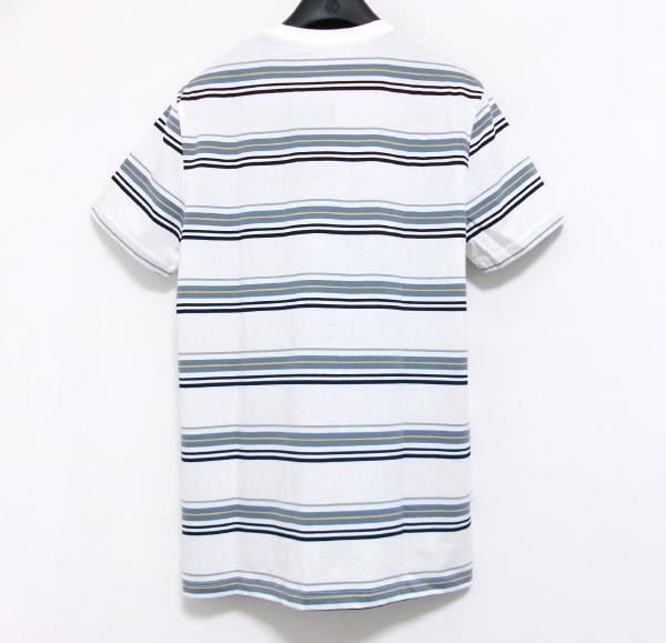  new goods *FRED PERRY Fred Perry * border T-shirt * cotton 100%* white *S