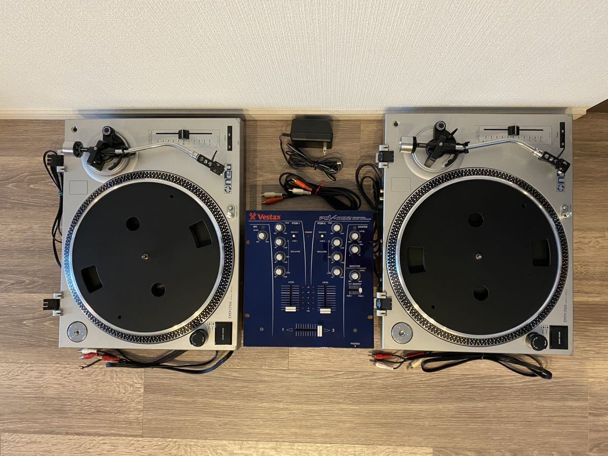 ターンテーブル ミキサーセット Neu DD1200 2台＋Vestax PCV-002 | DJ