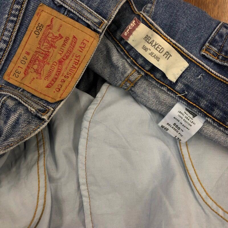 【EH247】Levi's 550 W40 L32 大きいサイズ ビッグサイズ ジーンズ ジーパン デニムパンツ メンズブランド古着 リーバイス550 送料無料_画像6