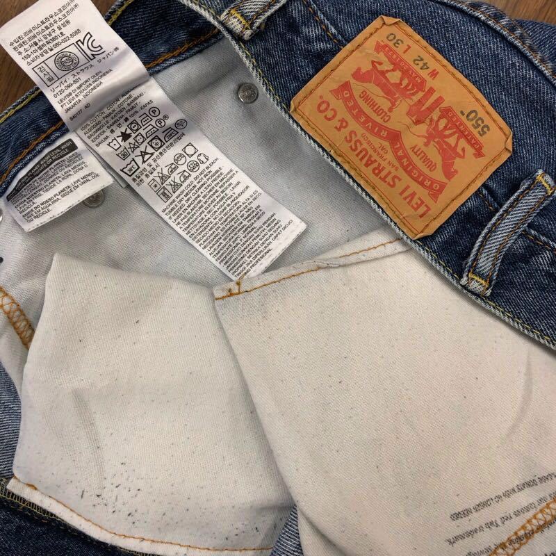 【EH261】Levi's 550 W42 L30 大きいサイズ ビッグサイズ ジーンズ ジーパン デニムパンツ メンズブランド古着 リーバイス550 送料無料の画像6