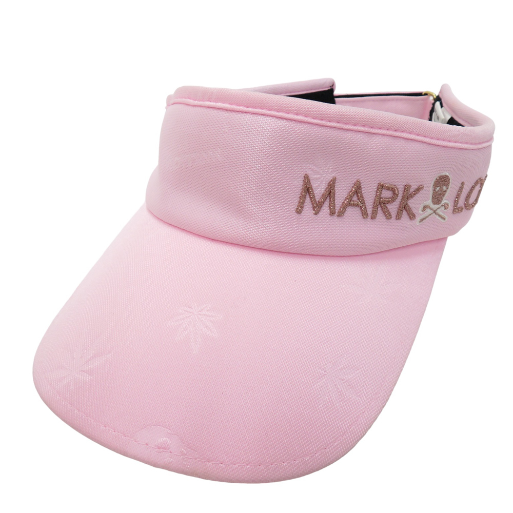 MARK&LONA マークアンドロナ サンバイザー スカル 総柄 ピンク系 S [240101012018] ゴルフウェア