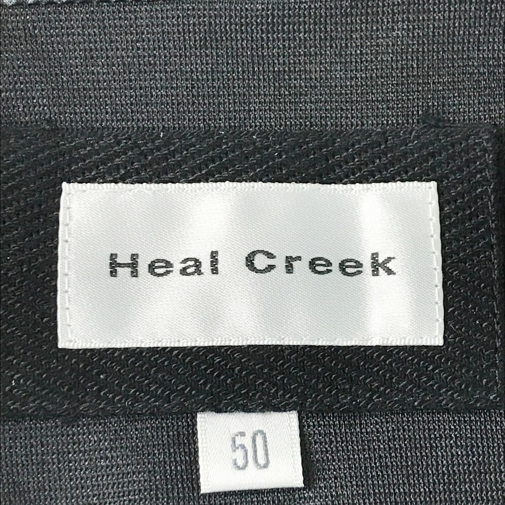 HEAL CREEK ヒールクリーク 2wayジップジャケット 総柄 ブラック系 50 [240001914851] ゴルフウェア メンズ_画像5