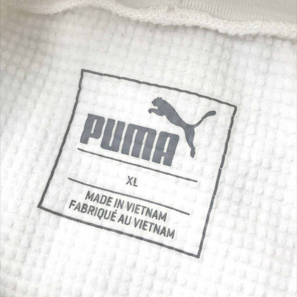 PUMA GOLF プーマゴルフ 裏起毛 ハイネック 長袖Tシャツ ホワイト系 XL [240001930504] ゴルフウェア メンズ_画像5