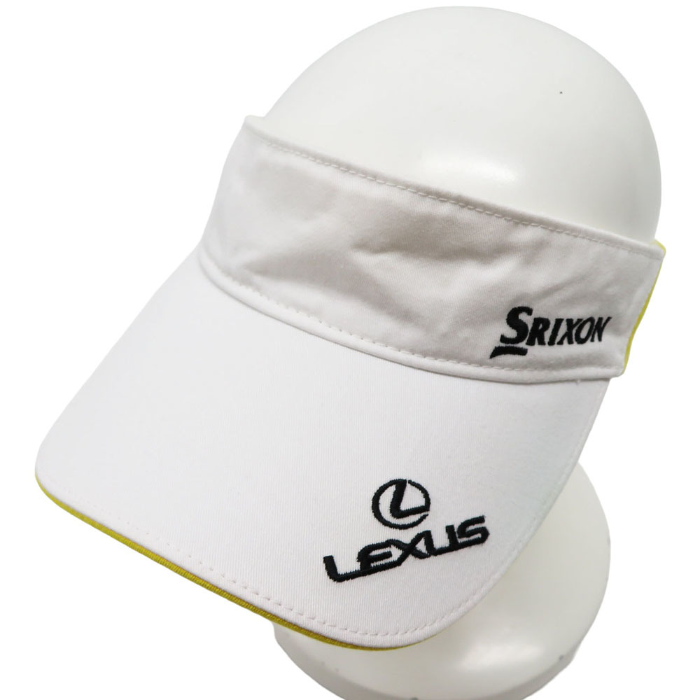 SRIXON Srixon sun visor Lexus white group [240001867836] Golf wear 