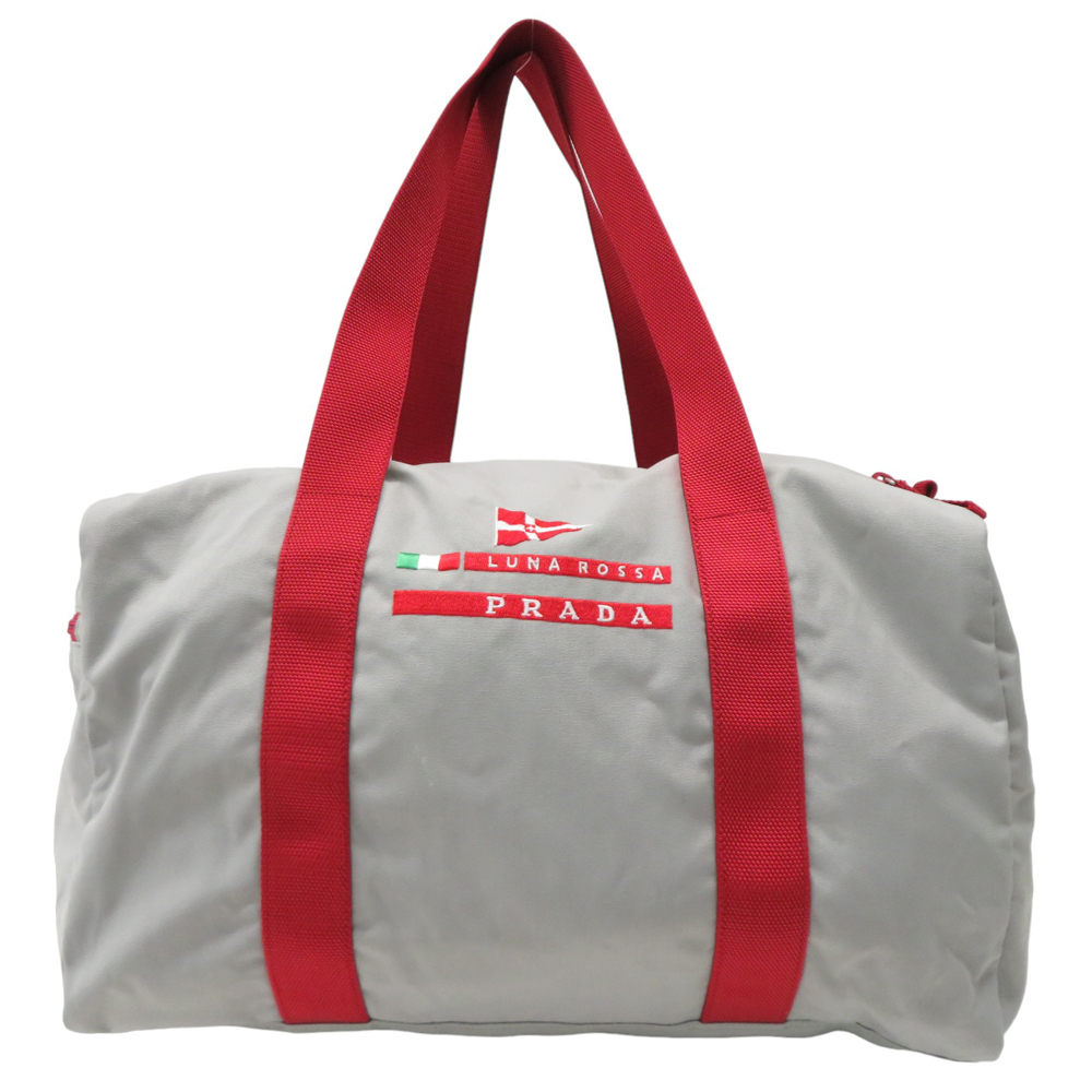 注目ショップ PRADA プラダ LUNA ROSSA ボストン ショルダーバッグ
