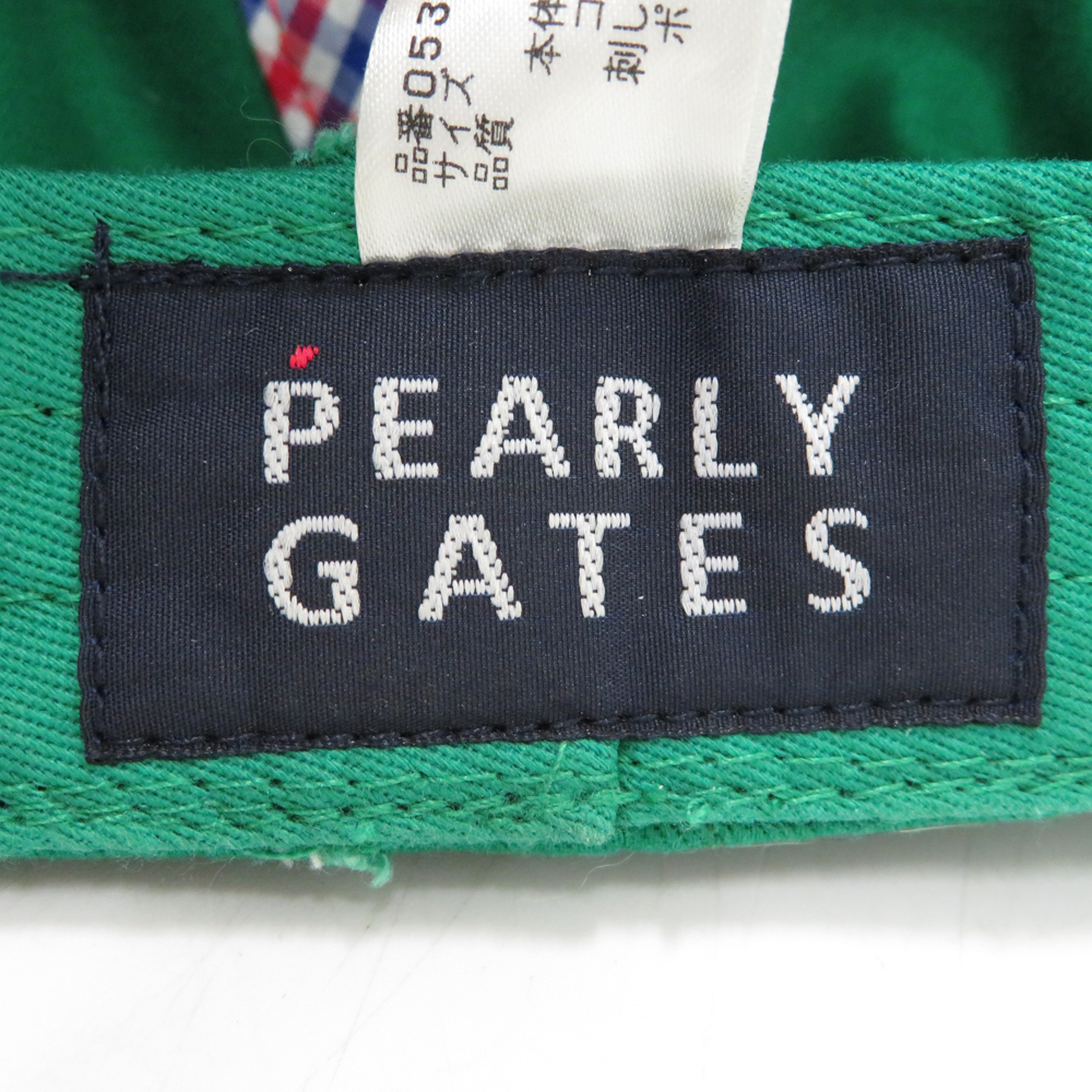 PEARLY GATES パーリーゲイツ フラットキャップ グリーン系 FR [240001998573] ゴルフウェア_画像5