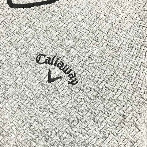 CALLAWAY キャロウェイ 2021年モデル ニットセーター リンクス柄 グレー系 LL [240001834467] ゴルフウェア メンズ_画像5