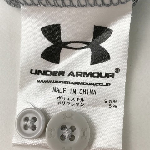 UNDER ARMOUR アンダーアーマー 半袖ポロシャツ ボタンダウン グレー系 MD [240001877570] ゴルフウェア メンズ_画像7