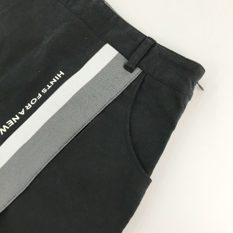 大人も着やすいシンプルファッション ブラック系 ストレッチスカート