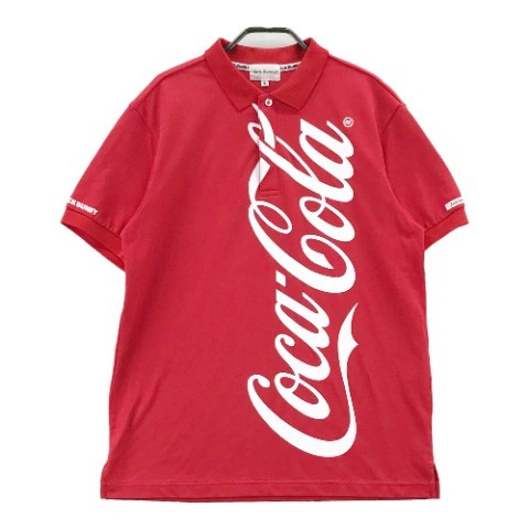 JACK BUNNY ジャックバニー 2021年モデル 半袖ポロシャツ コカコーラ coca cola レッド系 6 [240101017070] ゴルフウェア メンズ