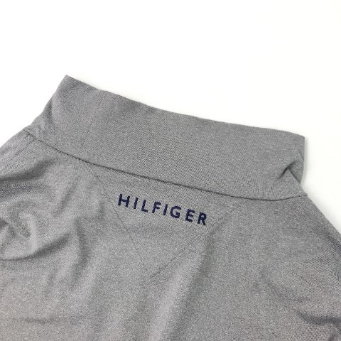 TOMMY HILFIGER GOLF トミー ヒルフィガーゴルフ ハイネック長袖Tシャツ グレー系 LL [240101023114] ゴルフウェア メンズ_画像4