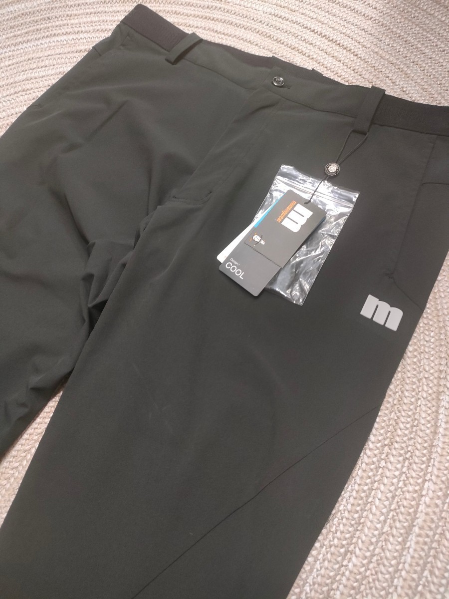 新品 定価20900 マンシング ウエストゴム ストレッチ パンツ w85 速乾 立体設計ゴルフ 黒 メンズ MunsingWear スラックス エンボイ_画像1