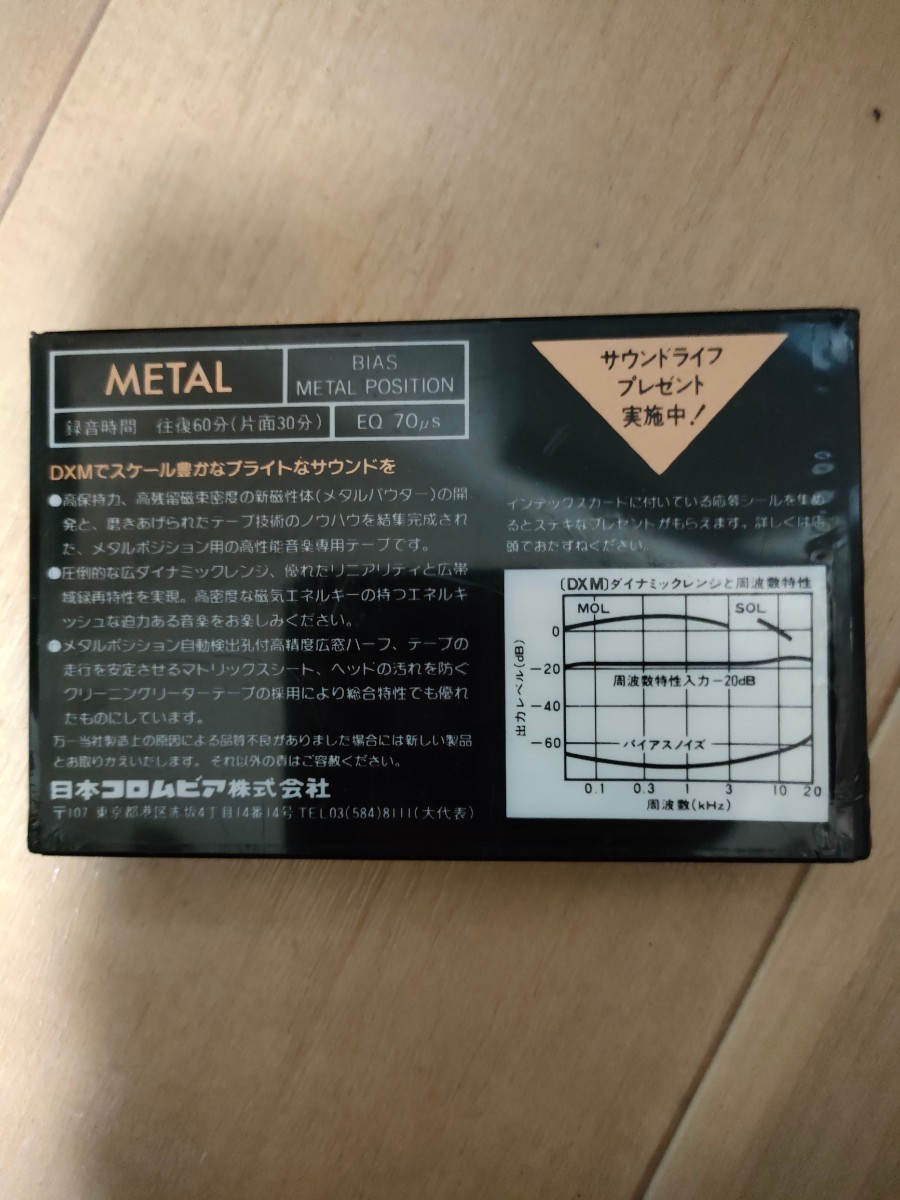 DENON カセットテープ DXM60 metal position メタルテープ　デノン　日本コロムビア　DXM/60_画像2