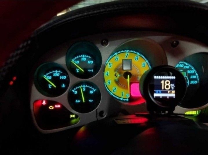 フェラーリ 360モデナ&スパイダー用 F430スクーデリア風メーターパネル フルセット！激レア！安心の匿名配送！送料無料