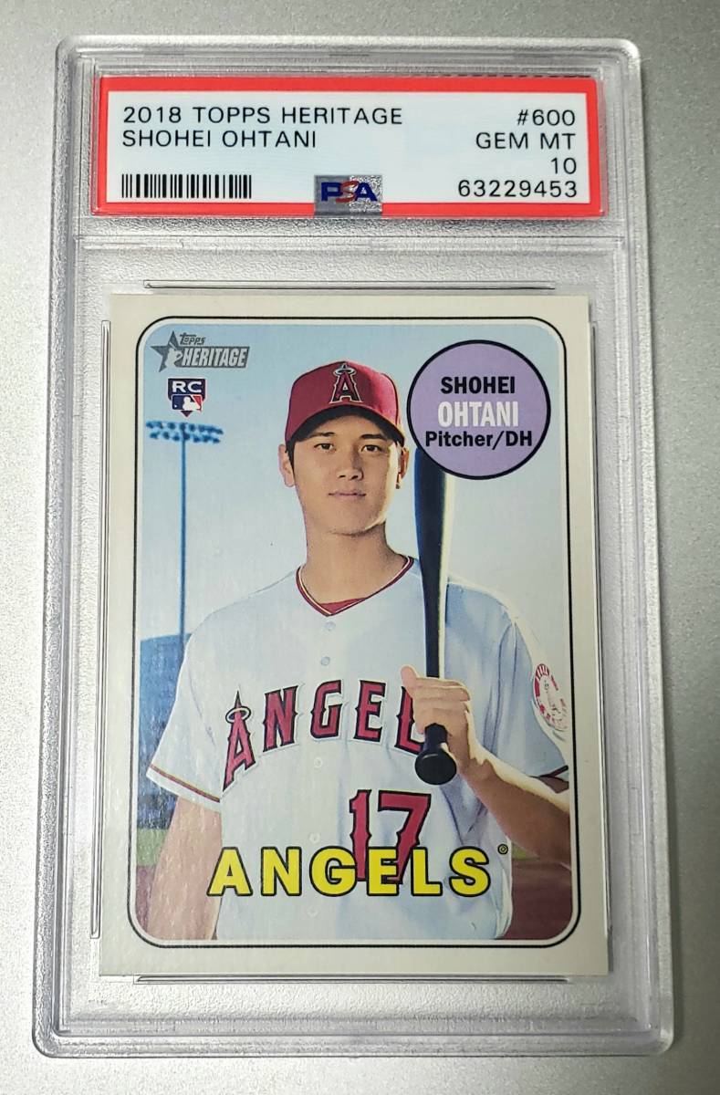 土曜終了】PSA10☆大谷翔平 2018 Topps Heritage Now ＆ Then RC