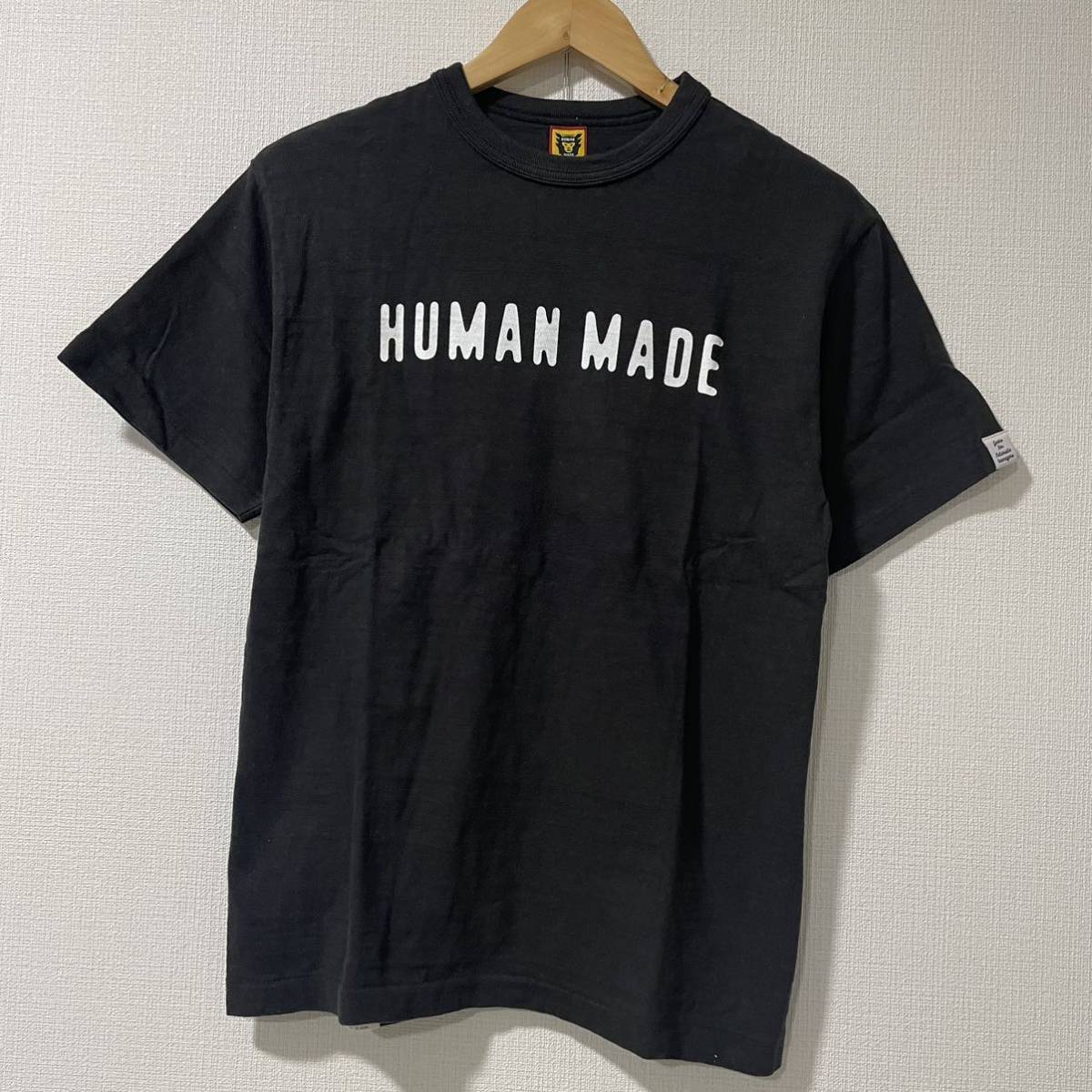 消費税無し 正規品 美品 ヒューマンメイド human made 半袖 Tシャツ BLACK ブラック トップス 夏服 Logo Mサイズ