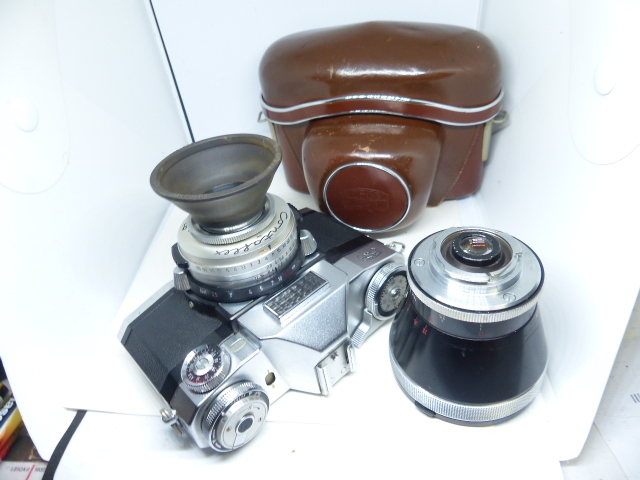 ZEISS IKON 一眼 TESSAR 50㎜ F2.8 本革ケース PRO-TESSAR115㎜F4付_画像7